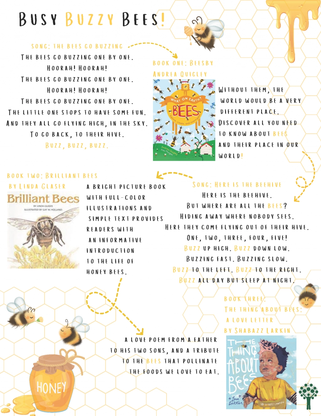 Busy Buzzy Bees Storytime Handout